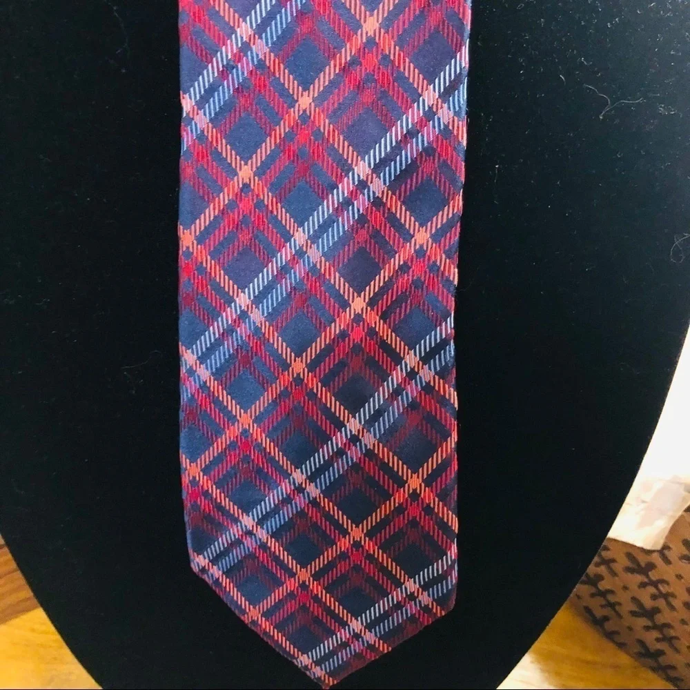 Countess Mara Lazzari Plaid Silk Tie
